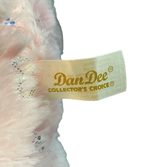 Dan Dee Plush Teddy Bear Hearts Ribbon Stuffed Animal Love Nursery Shower 8" - Picture 6 of 10